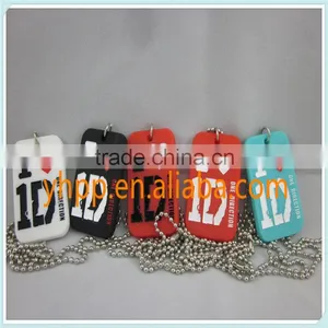 Custom I Love 1D One Direction Dog Tag With Ball Chain Pendant Necklace thumbnail-1