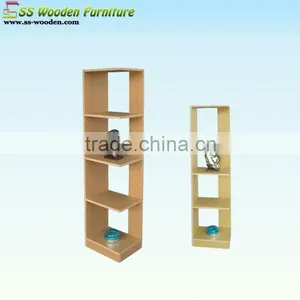 Wooden Corner Bookshelves and Bookcases thumbnail-1