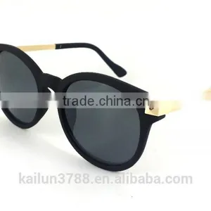 Square With Metal Half Frame Mirror Lens Glasses thumbnail-3