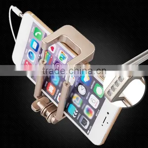 Wholesale Colorful Foldable Selfie Stick With Bluetooth Shutter Button thumbnail-2
