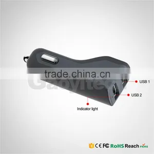 2016 New Power Car Charger Dual USB Port Charger for Smart IC QC3.0 High Charging thumbnail-3