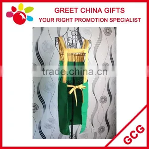 Polyester Cotton Blended Mixed Color Custom Bib Kitchen Apron With Pockets thumbnail-2