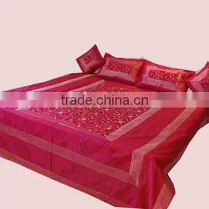 Jaipuri Silk Bed Covers Bed Spread From India thumbnail-1