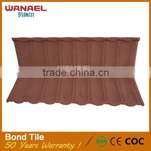 Wanael Building Material Bond Stone Coated Steel Roofing Tiles With Low Price thumbnail-6