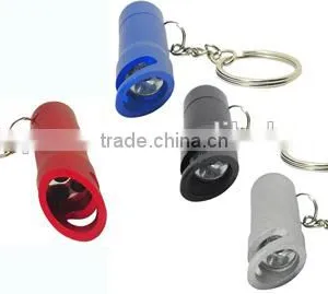 3LED Aluminium Keychain Light With Bottle Opener thumbnail-3