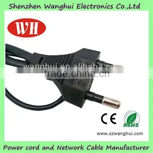 Brazil 2 Pin Power Cord/cable/wire / Stripped 4.8 Plug thumbnail-2
