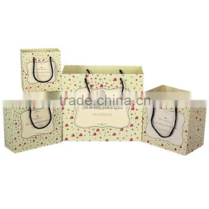 Cream and Sky Blue Paper Bag Paper Bag Gift Bag Shopping Paper Bag High Quality Customized Print Your Logo thumbnail-4
