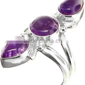 925 Silver Jewelry Ammonite Fossil Sterling Jewelry A2137 Mens Wedding Rings thumbnail-1