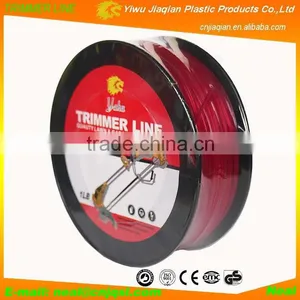 Good Quality Grass Trimmer Accessories 1LB Rose-red Color Triangle Shape Brush Cutter Line Nylon Grass Trimmer Line thumbnail-1