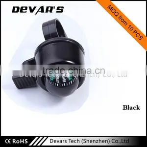 Wholesale Different Colors of Compass Small Bell LED Bicycle Front Light thumbnail-2