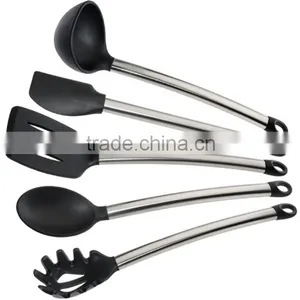 Safe Kitchen Ware Silicon Rubber Kitchen Utensil Sets Spoon Turner Ladle Kitchenware Silicon Kitchen Utensils Cooking Set thumbnail-1