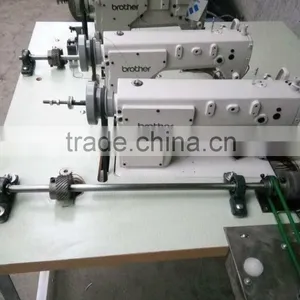 Brother 111-3 Single Needle and Brother 842 Double Needles Lockstitch Hair Making Wig Machines thumbnail-1