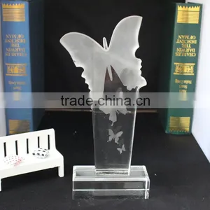 Wholesale Butterfly Shape Crystal Unique New Design Award Desktop Decoration thumbnail-6