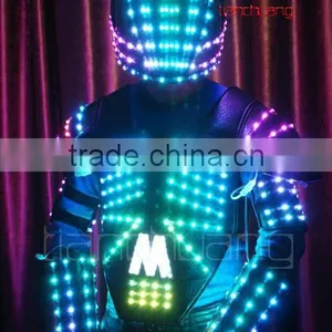 Leather Robot Jacket With LED Light thumbnail-4