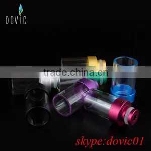 Wide Bore Glass Drip Tips With Aluminum Base thumbnail-1