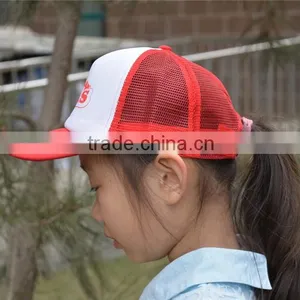 Caps Manufacturer Custom Fashion Trucker Hat for Children Summer Breathable Mesh Caps ,Boy And Girl Mesh Caps thumbnail-3