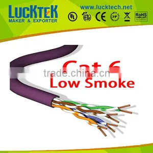EXCEL 1000FT LSZH SOLID PURE COPPER CAT.6 UTP LAN CABLE WITH PURPLE COLOR thumbnail-1