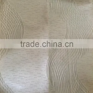 NEW ARRIVAL 100% Polyester Wavy Line Design Emboidery Like Jacquard Curtain Fabric thumbnail-1