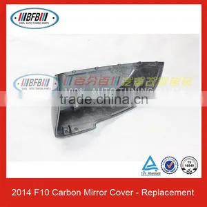 For BMW 5 Series F10 Carbon Fiber Side Mirror Cover 2014UP thumbnail-2