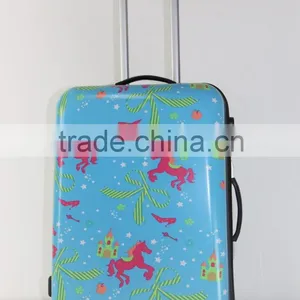 Shinny Printed Designing Colorful Figures ABS+PC Trolley Luggage Case thumbnail-1