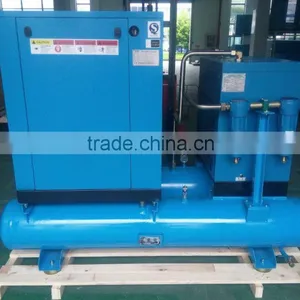 10hp Industrial Rotary Screw Type Air Compressor With Air Dryer Air Tank thumbnail-3