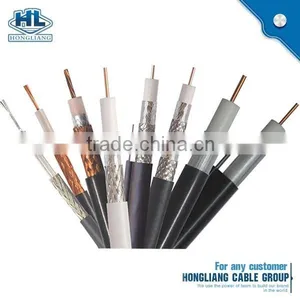 RG-6U With Telephone Wire Coaxial Cable BC Conductor 1.02mm Solid PE Al Foil AL-Mg Wire Braid PVC Jacket Coaxial Cable thumbnail-1