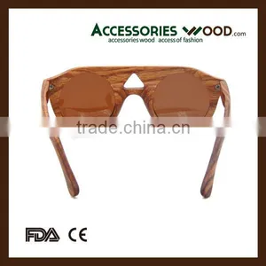 High Quality Zebra Wood Sunglasses With Fashion Style and 100% Handmade Wood Sunglasses in 2016 for Men & Women thumbnail-4