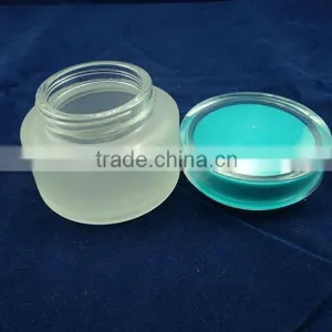 Frosted Glass Cosmetic Cream Jar, Cosmetic Packaging thumbnail-1