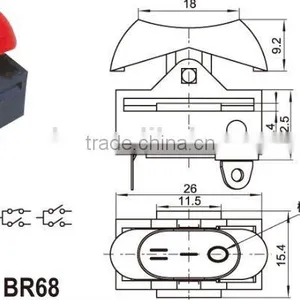 Mini Rocker Switch,led Illuminated Rocker Switch,Electrical Drinking Fountain Rocker Switch,Rocker Switch Oval Ellipse With Ligh thumbnail-5