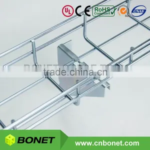 Wire Mesh Cable Tray Medium Duty Wall Bracket Support thumbnail-2