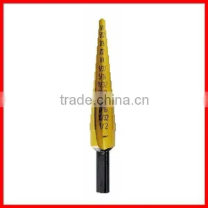 1/8 Inch to 1/2 Inch by 1/4 Inch Shank Step Drill Bit thumbnail-1