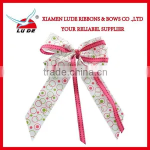 Gift Packing Use Printed Ribbon Bows With Elastic Loop thumbnail-6