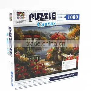 Paper Jigsaw Puzzle 1000pcs Customized Oilpainting Scene Patterns thumbnail-2