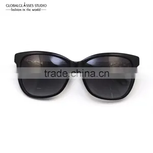 Sun Fashion Handmade Acetate Sunglasses Women Horn Rimmed Style Sunglasses With Shiny Bling Rhinestones 6602R thumbnail-4