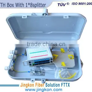 Outdoor Fiber Optic Terminal Box,Distribution Box,splitter Box;FTTH Box WIth 1*8 Splitter thumbnail-1