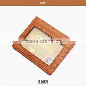 Genuine Leather Card Holder Simple Card Wallet thumbnail-4