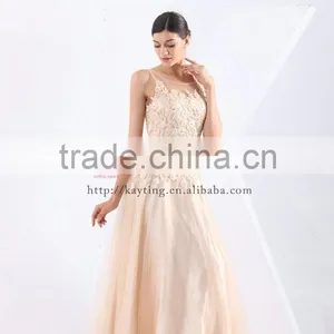 Distinguished Tulle Sleeveless Evening Gowns With Shoulders Puffy Ball Gown Baby Pink Prom Dresses thumbnail-3