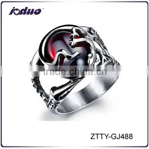 Top Quality Punk Exaggerated Titanium Steel Rings thumbnail-1