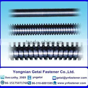 Carbon Steel H.D.G / Electrical Galvanized Screw Rods With Black /yellow Zinc Plated/blue White thumbnail-1