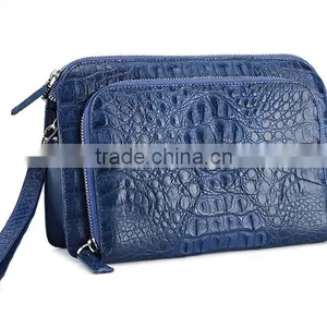 Zipper Clutch Wallet Custom Leather Bag Clutch Bag Genuine Crocodile Bag Men Luxury Wallet Clutch thumbnail-1