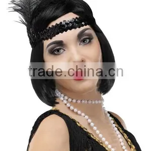 Headband Costume Accessory-3colors Ostrich Feather thumbnail-1