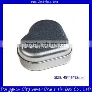 Antique Heart Shaped Metal Pill Box thumbnail-1
