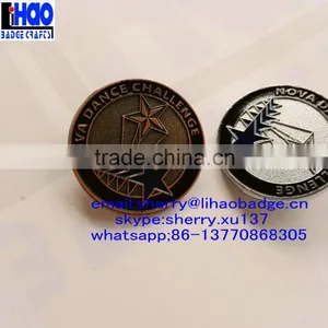 2016 Soft Enamel Metal Lapel Pin Badge,copper Plated Sandblasted Lapel Pin thumbnail-2