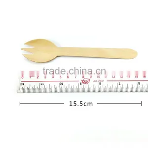 Natural Disposable Wooden Cutlery Spoon Fork Knife thumbnail-4