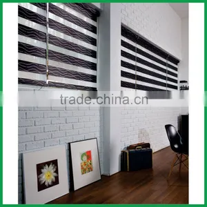 China Manufacturer Zebra Blinds Double Layer Roller Blinds Fabric thumbnail-3