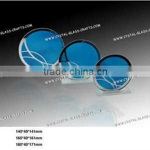 Plaque Cheap Glass New Design Glass Trophy Award 2015 Hot Sell Glass Award Trophy thumbnail-1