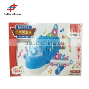 No.1 Yiwu Commission Agent Remote Control Electric Toy Car Motors Blue Electronic Plane With Light for Kids 28*14*7CM thumbnail-2