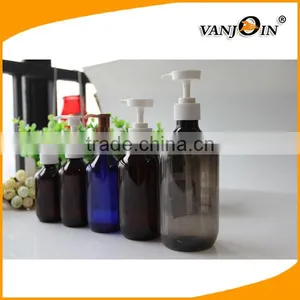 Boston Round Shampoo Lotion Pump Bottle Set With Labels thumbnail-2