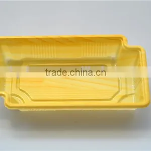Yellow Disposable Plastic Food Container With Lid thumbnail-2