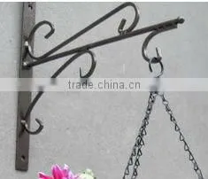 Garden Wall-Mounted Metal Hanging Flower Basket Bracket thumbnail-1